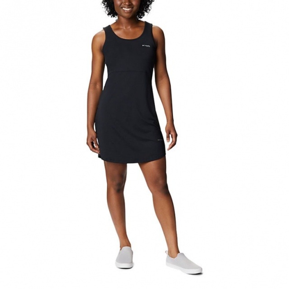 Columbia Midway Bay Dress Womens Large Black Sleeveless Mesh Back Activewear